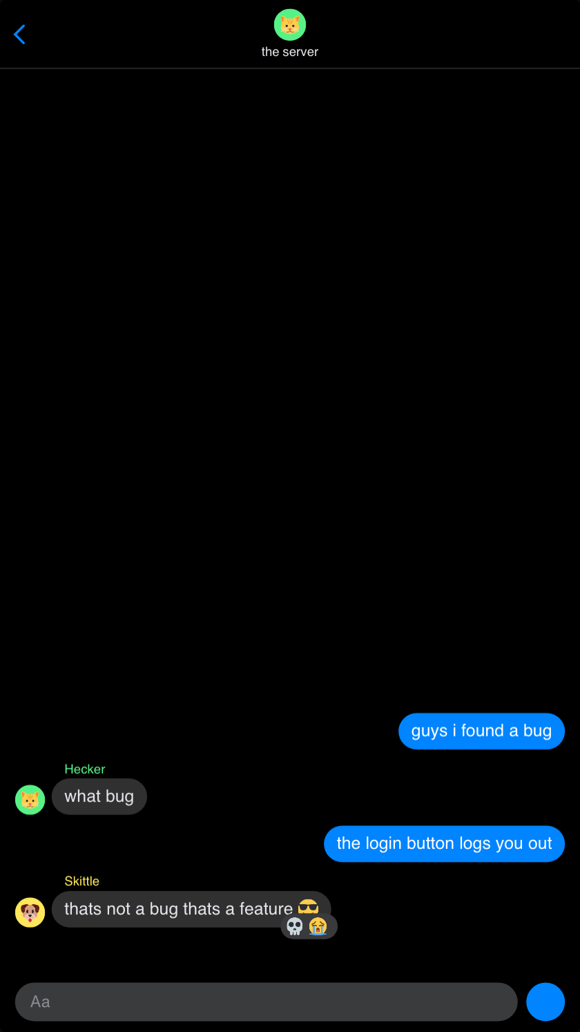 Messenger-style preview